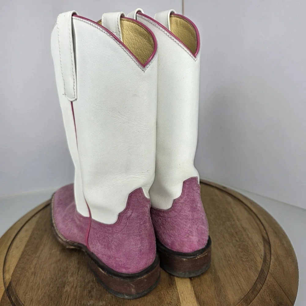 Girls Macie Bean Pink Sinsation Boots Unicorn Embroidery MK9205 Sz‎ 5 Big Kid